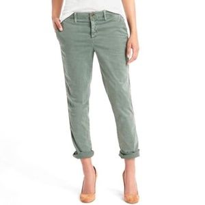 GAP girlfriend chino Twill Olive Pant